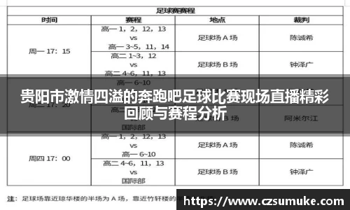 贵阳市激情四溢的奔跑吧足球比赛现场直播精彩回顾与赛程分析